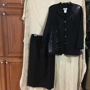 Women’s Habits Black 2 piece suit Plus NWT 16W